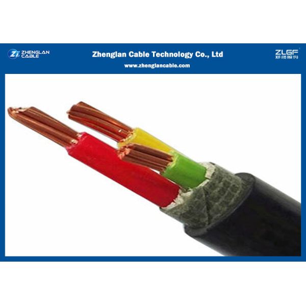 Кабель галоида низкого дыма 3 ядров низкий, кабель низшего напряжения 0.6/1КВ эл