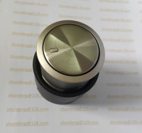 Metal champagne knob  knob, can silver  knob  Rotary knob Pop-up knob Three gears switch OVEN SWITCH knob Metal knob