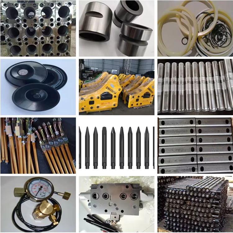 COMATSU JTHB310 JTHB50 JTHB60 Rod Pin Rompiente hidráulico Piezas de repuesto Roca Rodín de martillo hidráulico