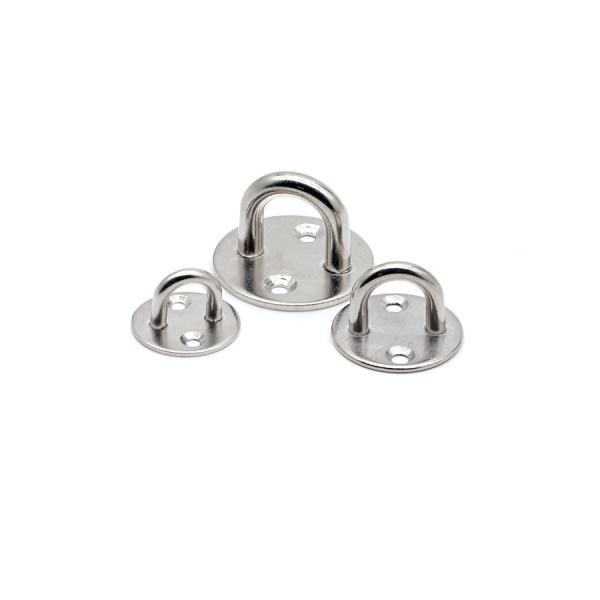 Round Retaining Heavy Duty Pad Eye Plate / 316 Marine Eye Plates