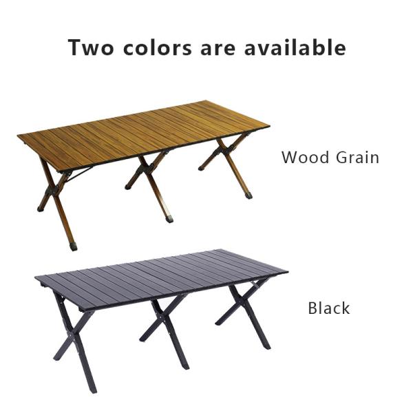 Aluminum Roll Up Camping Table 30kg Capacity 5.5kg Weight