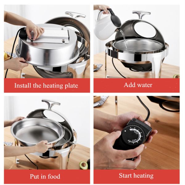 Грелка еды оборудования набора шведского стола стали бака гостиницы нержавеющей стали поставляя еду теплая