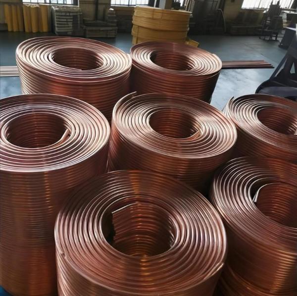 NXF ASTM B280/EN12735/JISH3300 C11000 C12200  Diameter 3.6-28.58mm Thickness 0.28-1.20mm Length 50m Copper Plain Tube