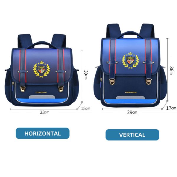 Orthopedic Leather School Backpacks Boy Girl School Bag Large Capacity