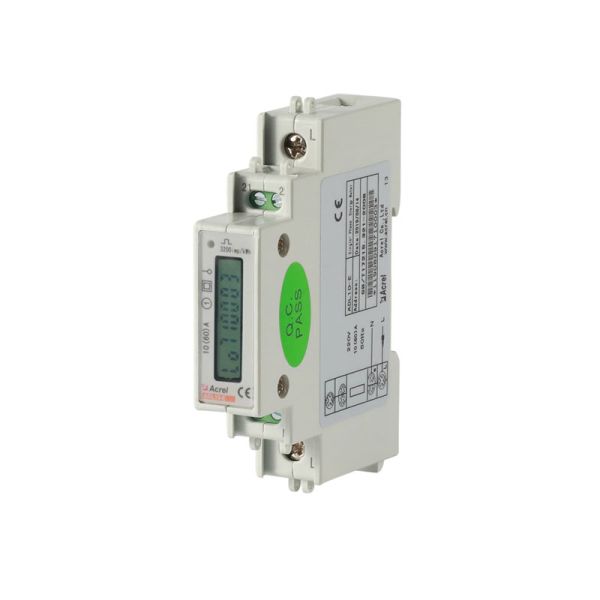 Accuracy Class 1.0 Din Rail Energy Meter Active Kwh 5(30)A 8 Bits LCD Display