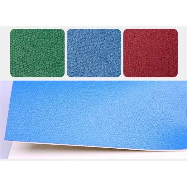 Non Slip Waterproof PVC Sports Flooring Blue Badminton Court Mat