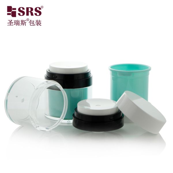 Factory Manufacturer Replaceable Facial Cream Gel Skincare Serum Pump Airless Acrylic Cream Jar