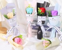 Cadeau de Saint-Valentin et de Noël, fleur de rose en dentelle unique, fleur artificielle, petit bouquet de souvenirs frais.