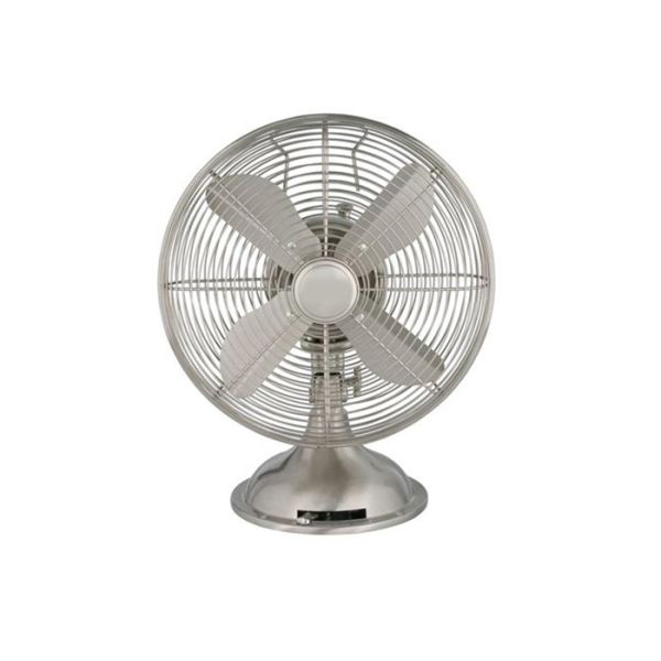 Quiet Antique Electric Oscillating Fan With Metal Blade 60W For Household Appliance