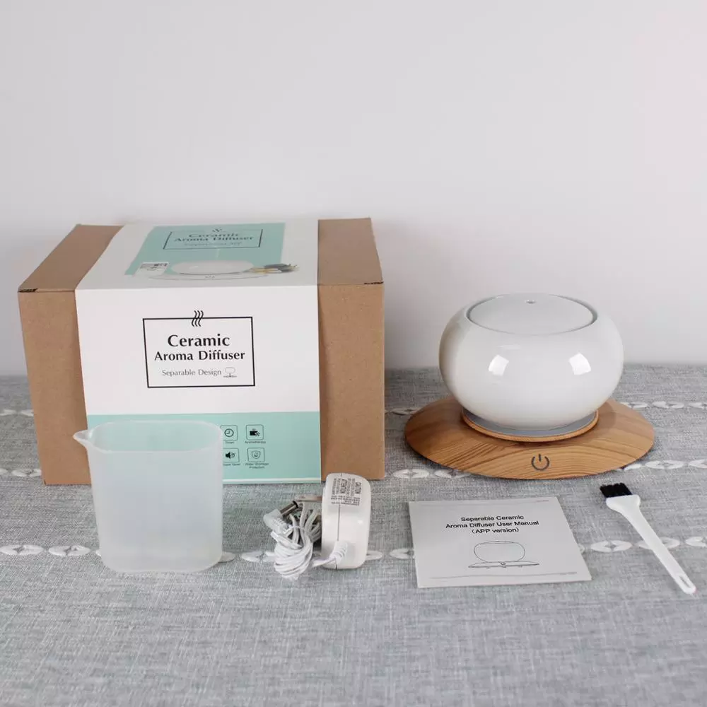 High Quality Humidifier Aromatherapy Essential Oils Humidifier Smart App Control Music Ceramic Porcelain Aroma Diffuser
