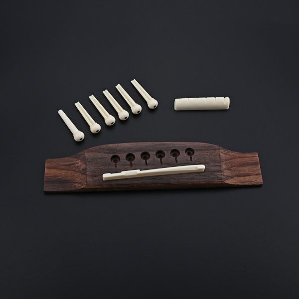 6 штифтов Акустический электрический гитарный мост 155.7*26*9.2 мм Элегантное касание