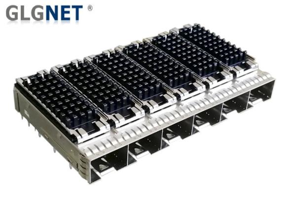 10G Optical Fiber Transceiver Sfp Module Connector 6 Ports 1x6 With Heat Sink Mated