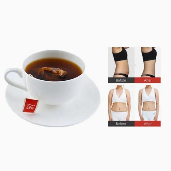 Wholesale organic Weight Loss Detox Tea  Custom Logo Belly Fat Burner Peach Flavor