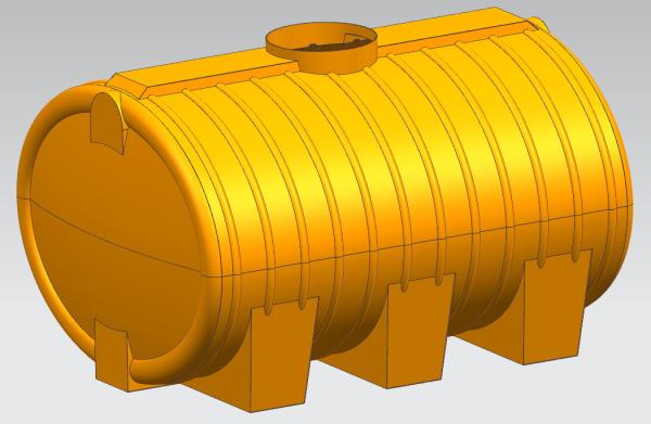 Forging Horizontal Rota Moulding Tanks No Welding Aging Resistance