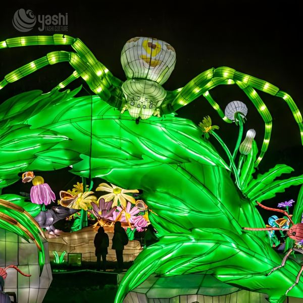 Linterna animal en forma de abeja hecha a mano de 200 cm con luz LED