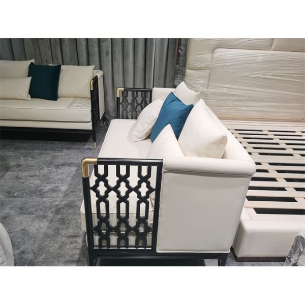 Роскошный диван-стул, набор секционных диванов для гостиной из кожи из микрофибры