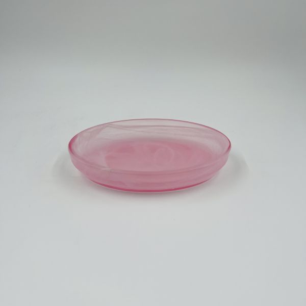 Cloudy Pink Glass Modern Bathroom Accessories Set Round Shape Hand Soap Dispenser Soap Dish For Shower Tumbler