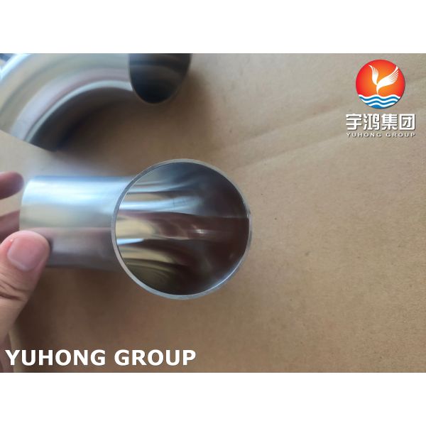 3A SS304 Stainless Steel Sanitary Butt Weld Fitting 90 Degree Elbow For Food