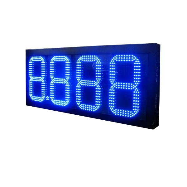 Fuel Station Pylon Sign LED Gas Station Signs 7 Segment LED Board Gas Light Display