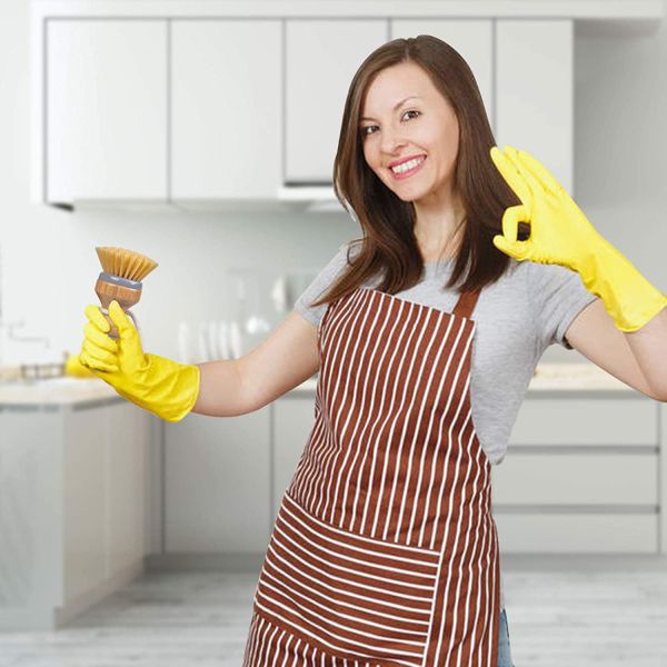 Кухня ODM бамбуковая Scrub ладонь волокна набора щетки щетинится ISO9001