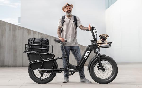 New Arrival Fashion 20inch Cargo Ebike 25km/h Road Electric Bike Electric Moped Bicycle With 750W Motor