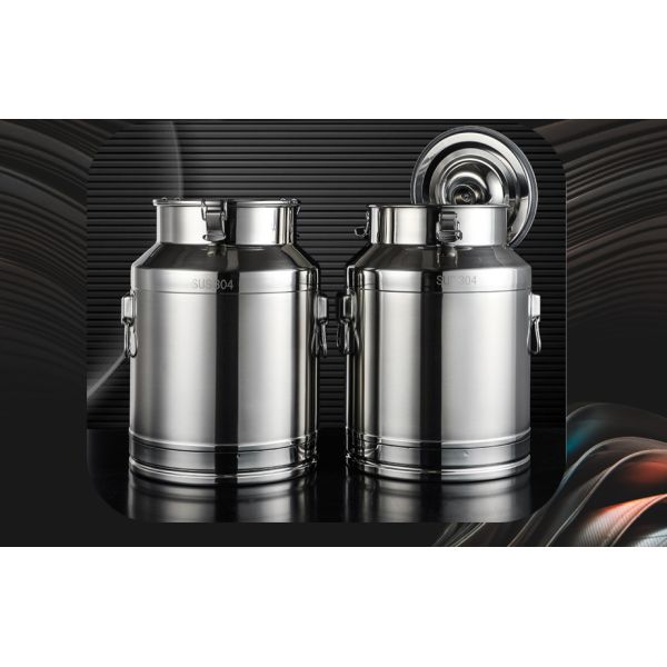 SS201 5 Liter Stainless Steel Bucket With Lid 0.8mm Thickness