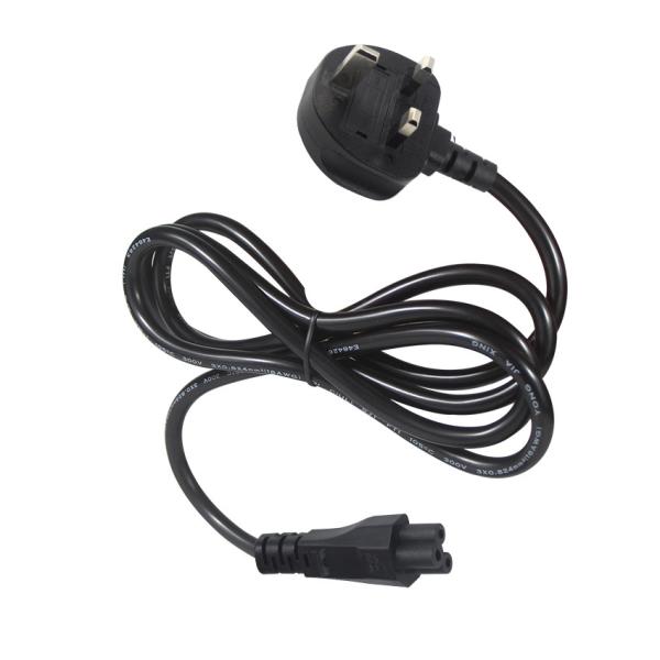 Cabo de alimentação UK BS1363 com conector IEC C5 Fusível 3A 250V