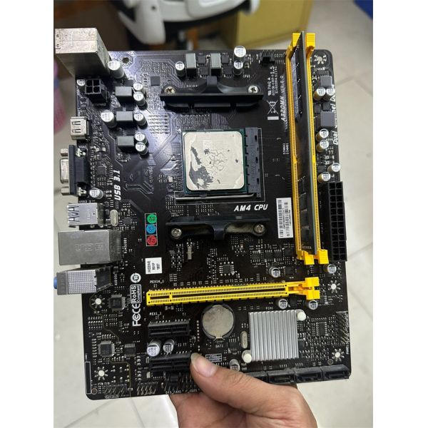 DDR4 64G SATA3*4 USB3.1 M-ATX Desktop A320 Motherboard for Biostar AM4 Customized A320MH