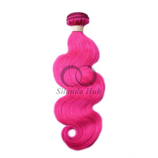 Pink Body Wave Remy Human Hair Bundles Sew In Weave Bundles Brazilian Bundle Deals