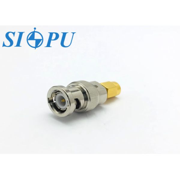 BNC Male to SMA Male RF Coaxial Adapter (BNC(J)–SMA(J))