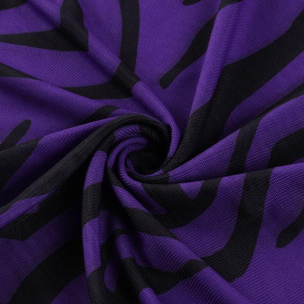 Round Neck Long Sleeve Sexy Women Dresses Polynesian Ethnic Floral