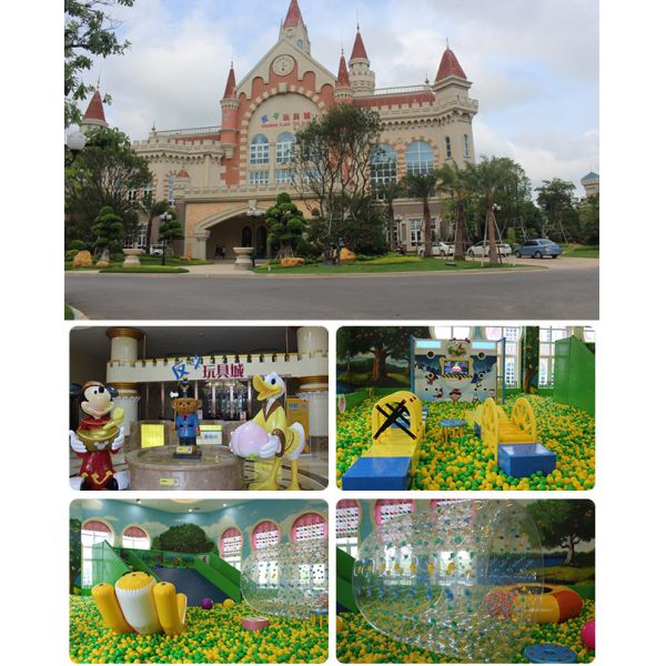 LLDPE Children'S Indoor Gym Equipment , Toddler Soft Play Area Ball Pool Slide