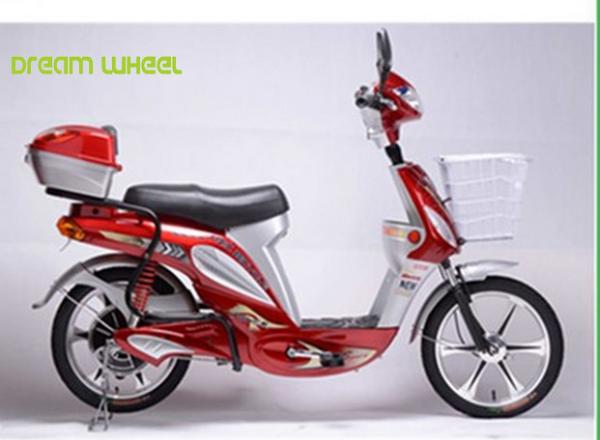 18 x 2.5 Tire Pedal Assist Electric Bike , Bicycle With Motor Assisted Pedal Power