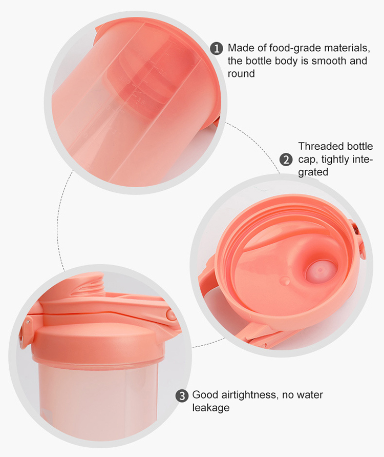 КОРМИТЬ чашки шейкера протеина бутылки 700ml Drinkware овса SGS 7*23.5cm для встряхиваний протеина