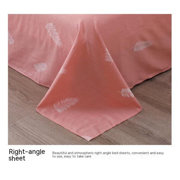 Customized Color Luxury Bed Sheet Bed Cover for 4pcs Quantity Cotton Bedding Set