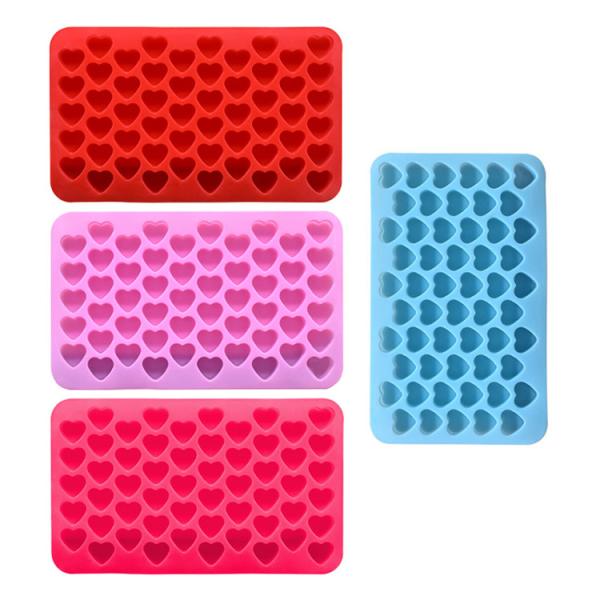 Mini Heart Shape Silicone Molds Valentine'S Cake Chocolate Candy Mold For Party Decoration