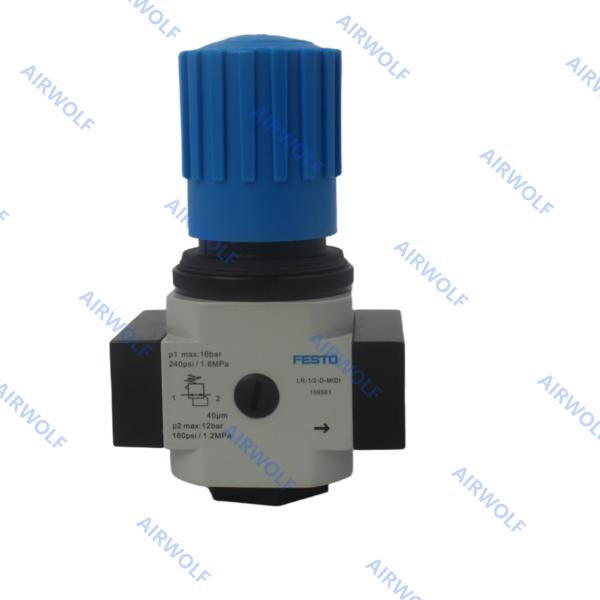 FESTO Air pressure regulator Die-cast zinc 0-1.6Mpa 1/8 1/4 3/8 1/2 1 186455  LR-1/2-D-MAXI 186456  LR-1/2-D-O-MAXI 8002370 LR-1/2-D-MAXI-MPA 159581  LR-1/2-D-MIDI	162594  LR-1/2-D-O-MIDI