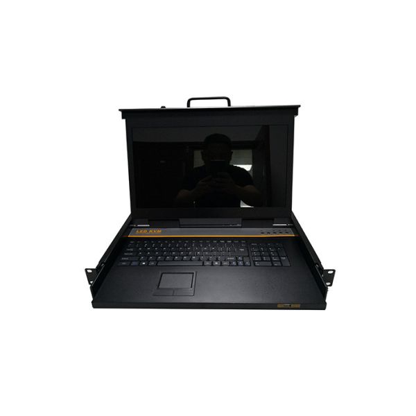 15.6'' Screen KVM Monitor Switch 4 Ports 1U With High Strength Material