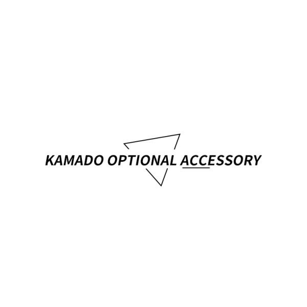KIMSTONE Kamado-style Grill 21 Inch Black and White Floral Glaze Folding Side Shelves Durable and Reliable