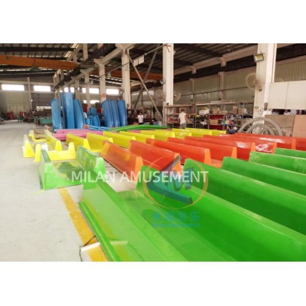 Anti Ultraviolet Aqua Water Park Slide 6M Height For Commercial Use