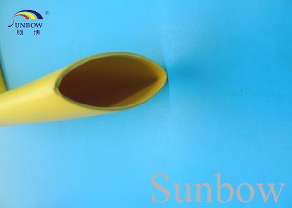 2/1 1KV Polyolefin Heat Shrink Tubing Bus Bar Protecting Sleeve , Brown Yellow