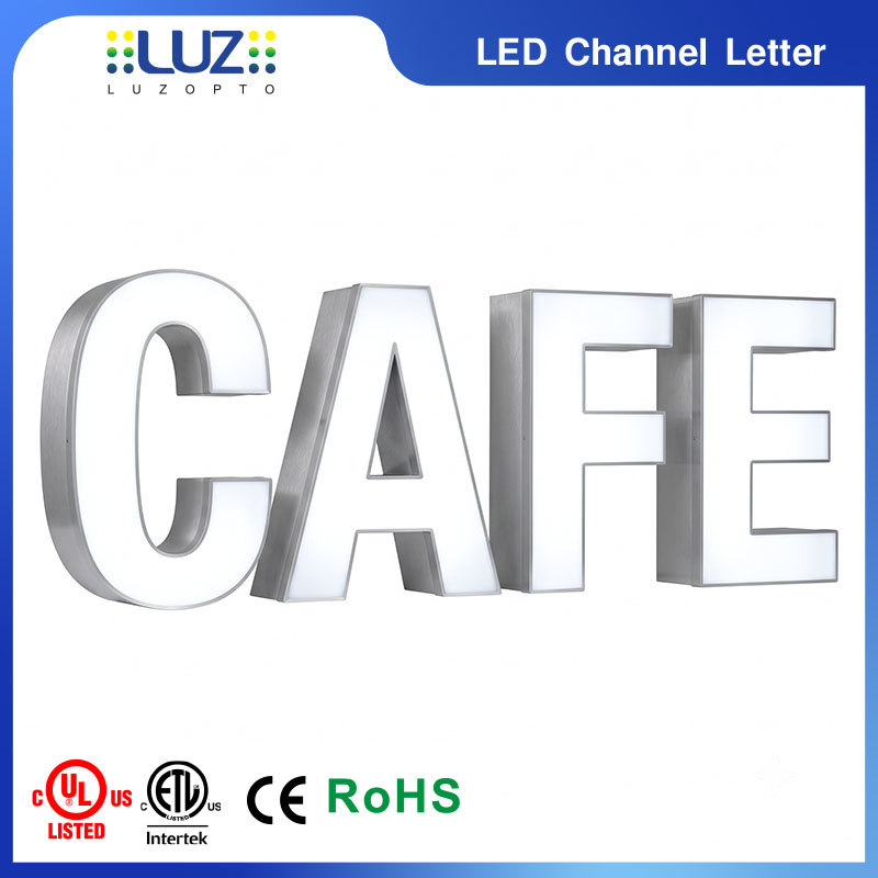 Energy - Saving / 3D Aluminum Frontlit Channel Letters For Retail Store