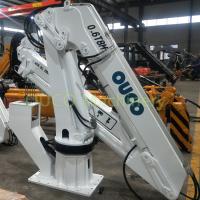 Suporte a pouca distância do mar telescópico dobrável Crane Knuckle Boom 0.6t 8m das economias do espaço