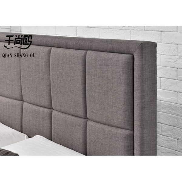 Living Room 4ft Ottoman Bed , Grey Fabric Bed Frame