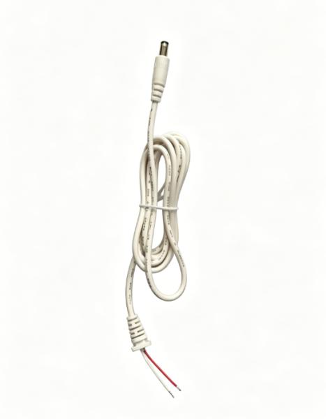 5.5×2.1mm DC Power Extension Cable With Stripped Tinned Bare Leads