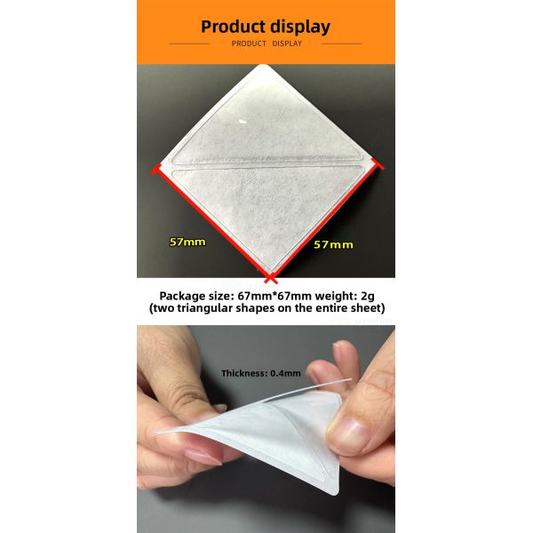 PVC Shirt Polo Collar Shaping Stickers No Crease No Curl Invisible Fixing V-Neck Shaping Labels