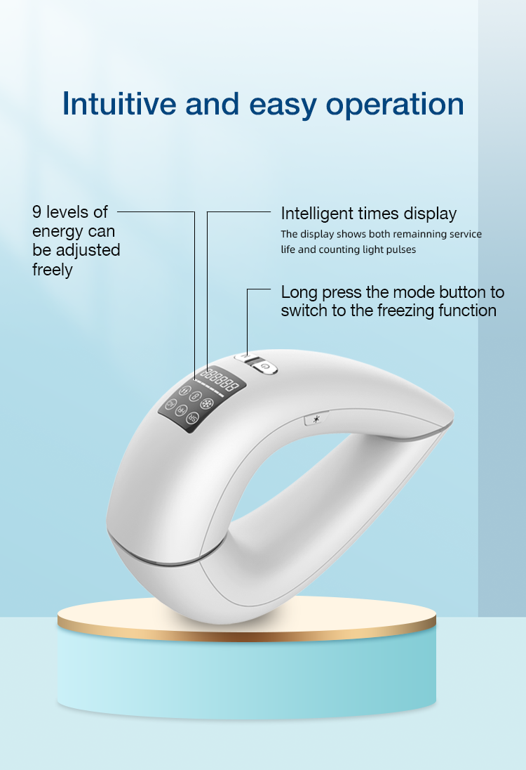 Лазерное устройство для удаления волос с сапфировым льдом, безболезненная машина для лазерной эпиляции