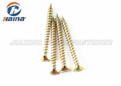 Yellow ZInc Plated Countersunk Head drywall  Self Tapping Screws