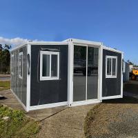 Prefab 20ft Three-bedroom European Standard House With Antique Grey Exterior Walls Expandable Container House