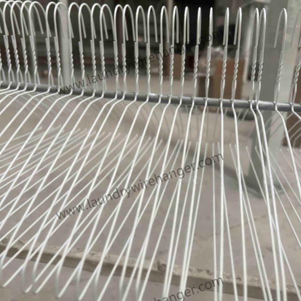18inch White Clothes Wire Hanger For Dry Cleaner